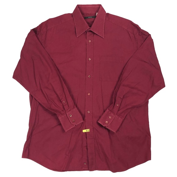 Gucci Other - GUCCI Italy Men Long Sleeve Shirt Button  43/17